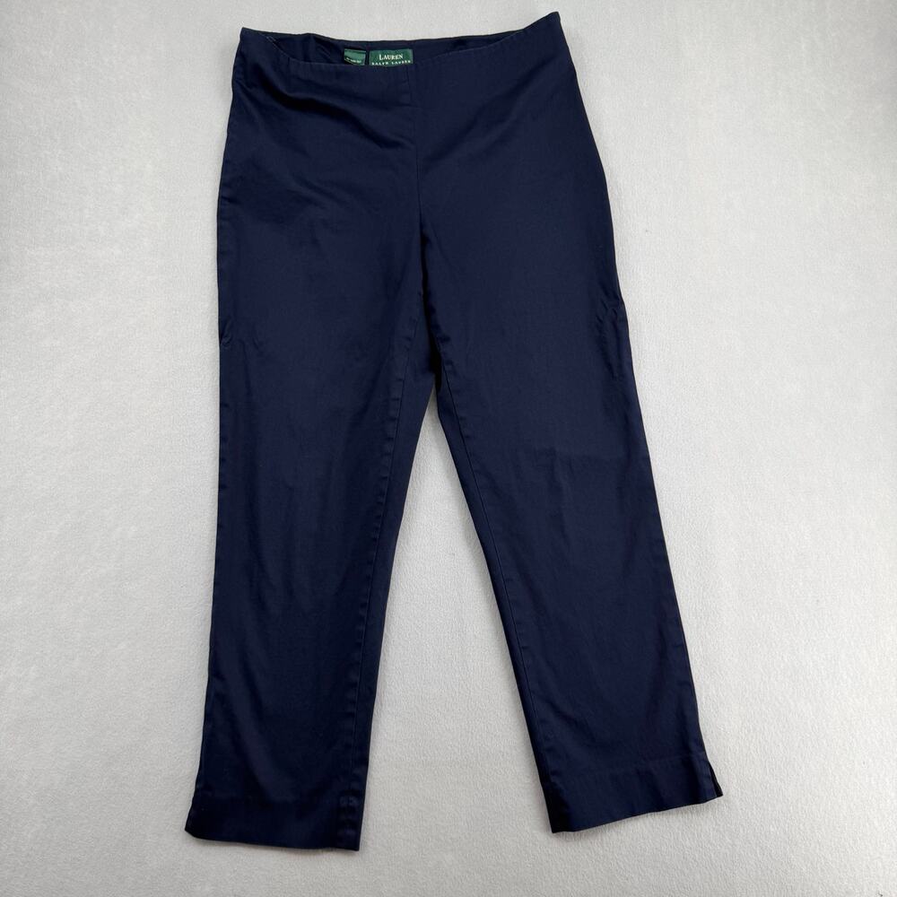 Lauren Ralph Lauren Navy Blue Straight Leg Dress Pants Size 8